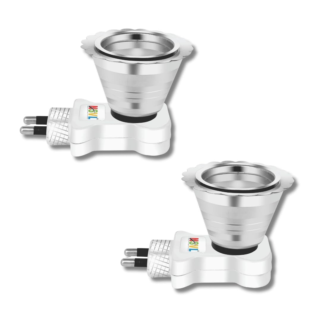 NSVL 2 PC Electric Kapoor Dani Stand Kapur Incense Burner/ kapurdani / kapoordani / Camphor Burner / Classy Puja Articles