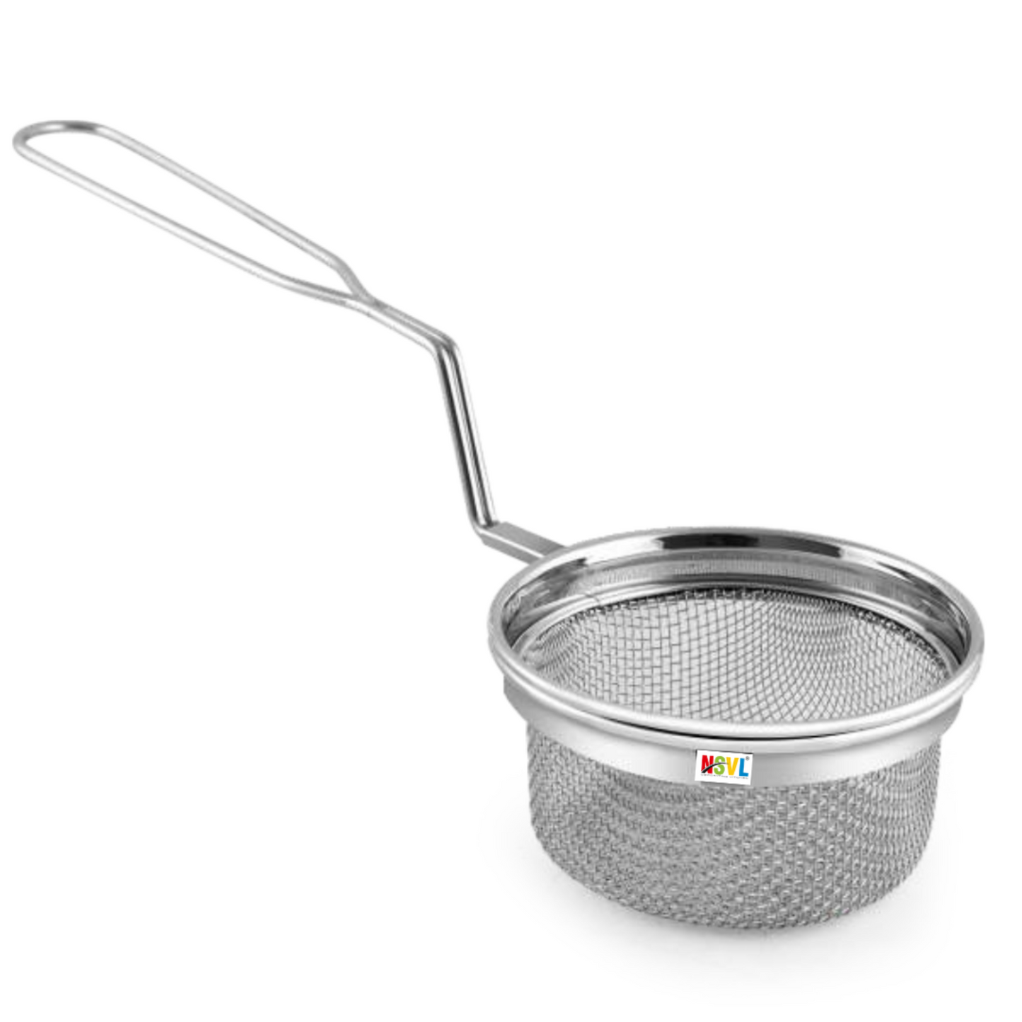 Nsvl Stainless Steel French Fries Basket, Potatoes Chips Mesh Food Stainer, Suitable for Kitchen Restaurant Party Barbecue Strainer Baskets