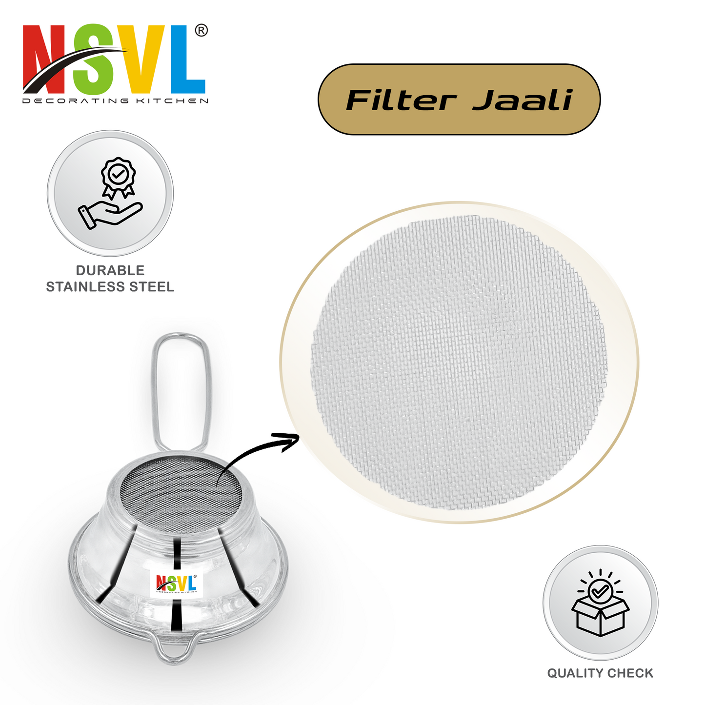 Nsvl Stainless Steel Pouring Funnel Oil Bottle Strainer Jam Filter for Kitchen,Baby Feeding Bottle Strainer