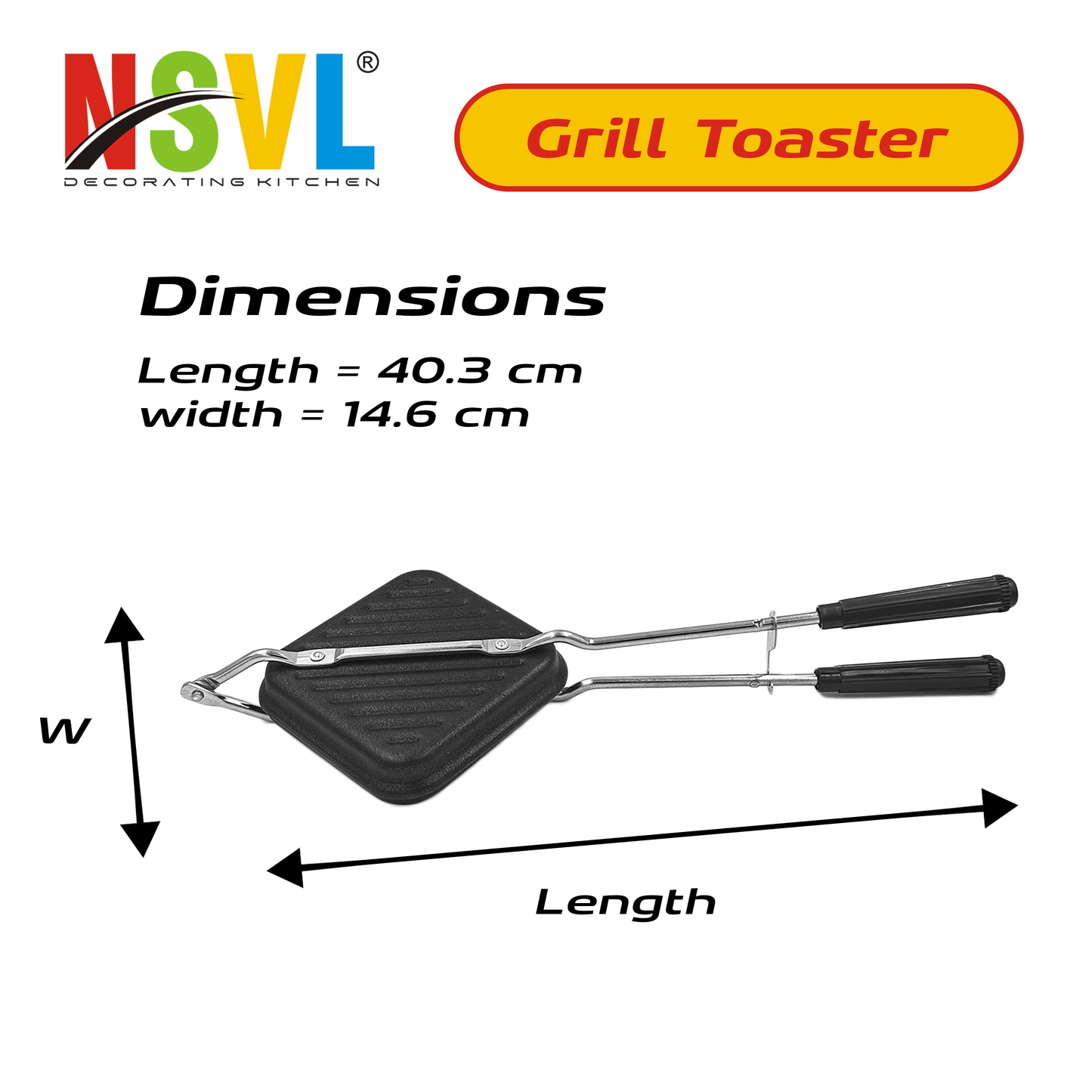 NSVL Gas Stove Griller Bread And Sandwich Maker, Sandwich Toaster, Sandwich Maker Nonstick,Sandwich Maker Pan,Toaster,Grill Sandwich Maker,Grill Sandwich Toaster (GRILL TOASTER)