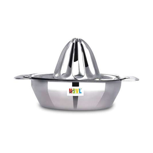 NSVL Stainless Steel Manual citrus Juicer hand cold press lemon and orange juicer and squeezers with Round Bowl