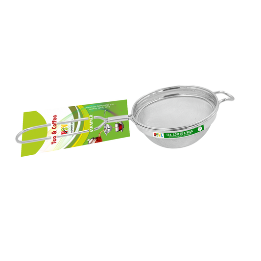 NSVL Stainless Steel Tea & Coffee Strainer/Liquid Filter for Kitchen Use, Large Tea Chalni with Handle, Tea & Coffee Use