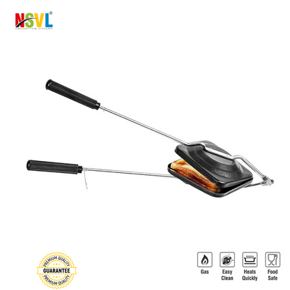 NSVL Non stick Sandwich Maker Gas Toaster Grill Sandwich Toaster Maker Non Stick Aluminium Premium