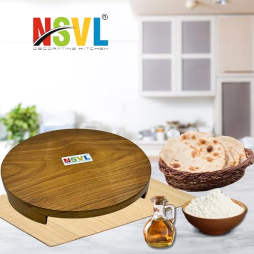 NSVL Sagwan Wooden Roti Polpat Chakla Chapati Maker Sagwan polpat 25cm