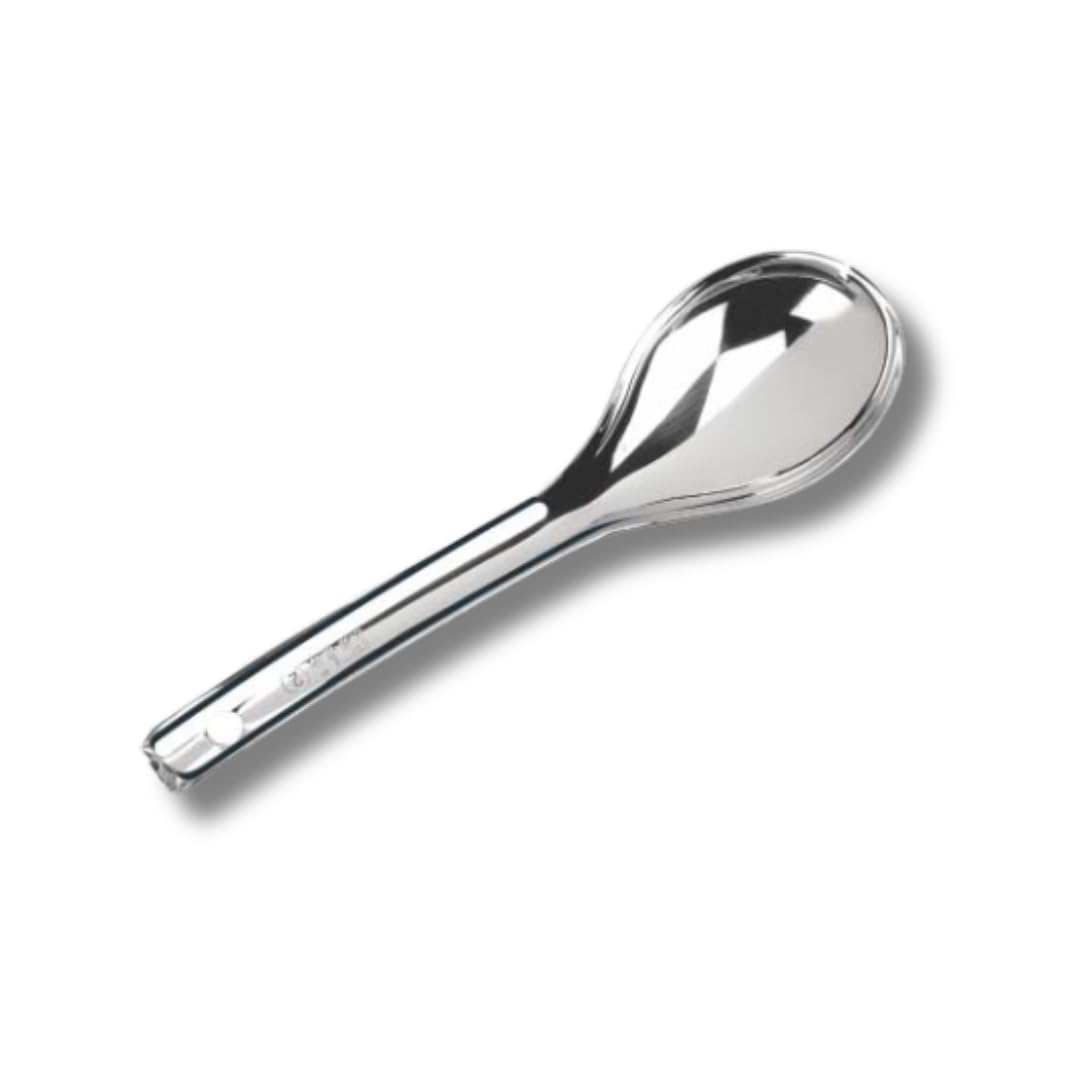 NSVL Oval Medium Stainless Steel Serving Spoon, Silver