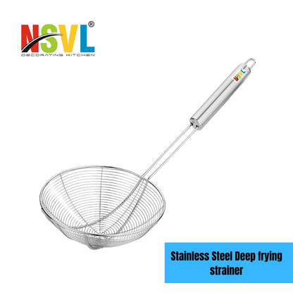 Nsvl Pipe Handle Frying Strainer DEEP Fry/MESH Strainer/JHARA/Puri Strainer