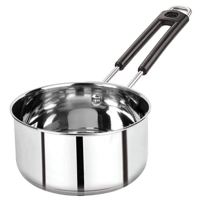 Nsvl Stainless Steel Sauce Pan, Tea Pan, Milk Pan Heavy Guage Sauce Pan 15 cm diameter 2 L capacity  (Stainless Steel, Non-stick, Induction Bottom)