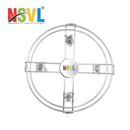 Nsvl Heavy & Strong Stainless Steel Cylinder Trolley with Wheels Gas Trolly/LPG Cylinder Stand Gas Cylinder Trolley