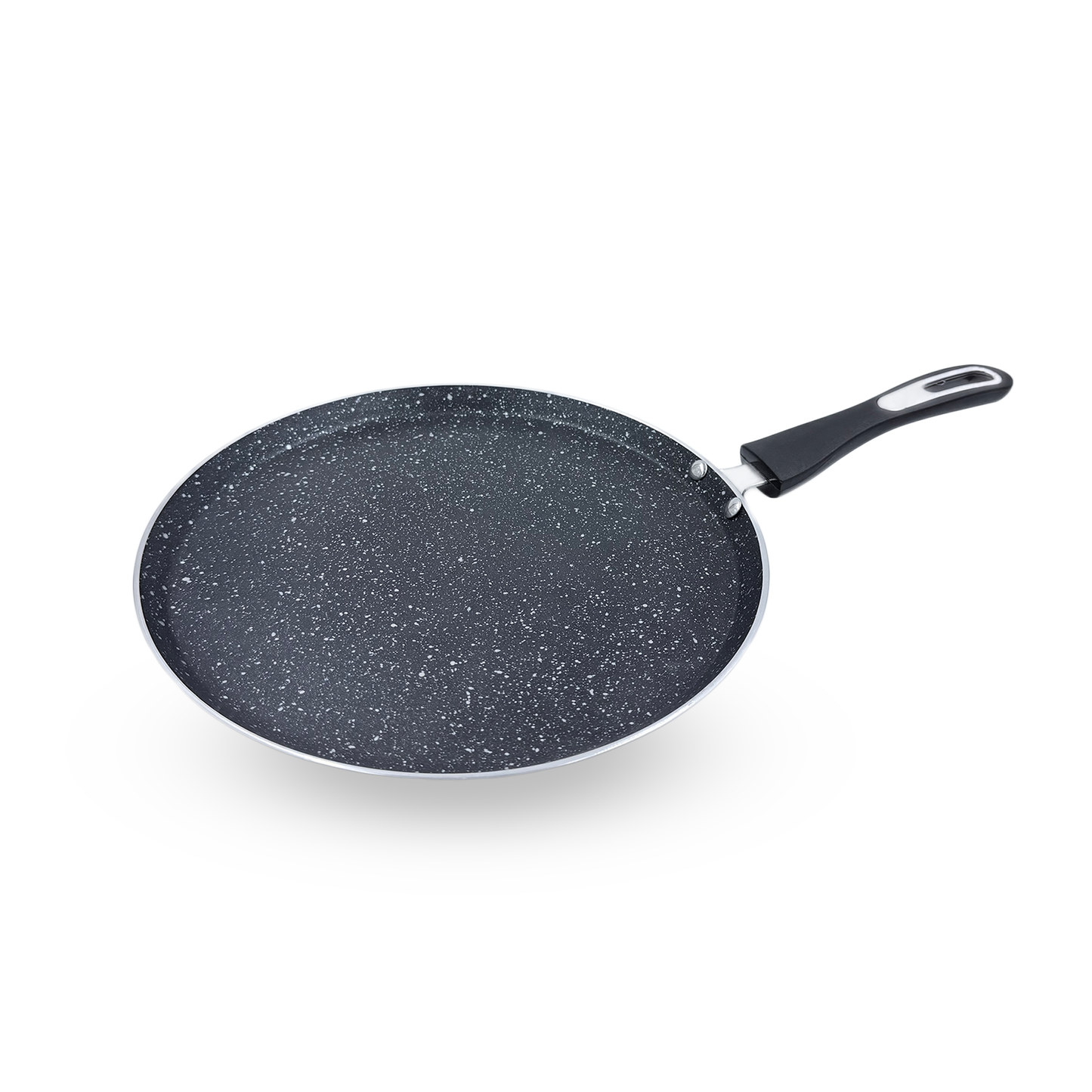 NSVL Prime Series Granite Dosa Tawa 3mm-Thick Non Stick (Induction and Gas Stove Compatible), 280 mm, Aluminium, Black